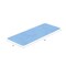 Hastings Home Oversized Bathroom Rug Memory Foam Bath Mat Textured Stripes with Non-Slip Absorbent Runner, Blue 544682ZUL - alternate 2